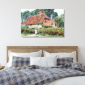  Helen Allingham Bij de Cottage Gate Canvas Afdruk (Insitu (Slaapkamer))
