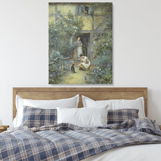 Helen Allingham De melkschaar Canvas Afdruk (Insitu (Slaapkamer))