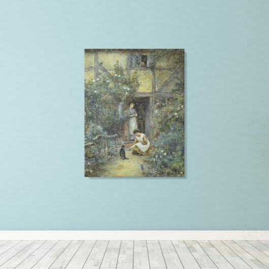 Helen Allingham De melkschaar Canvas Afdruk (Insitu (Houten vloer))