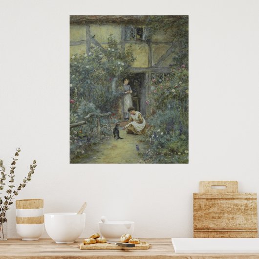 Helen Allingham De melkschaar Poster (Keuken)