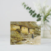  Helen Allingham Irish Cottage Briefkaart (Staand voorkant)