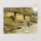  Helen Allingham Irish Cottage Briefkaart (Voorkant)