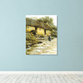Helen Allingham Irish Cottage Canvas Afdruk (Insitu (Houten vloer))