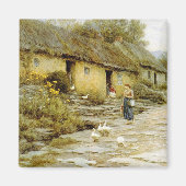  Helen Allingham Irish Cottage Magneet (Voorkant)
