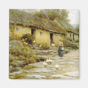  Helen Allingham Irish Cottage Magneet
