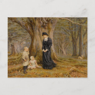 Helen Allingham Vintage De Dame van het Landgoed Briefkaart
