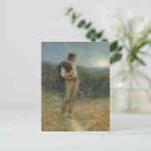 Helen Allingham Vintage Harvest Moon Briefkaart (Staand voorkant)