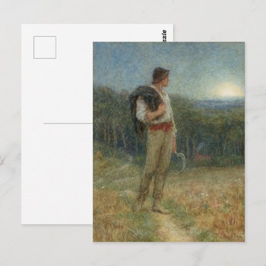 Helen Allingham Vintage Harvest Moon Briefkaart (Voorkant / Achterkant)