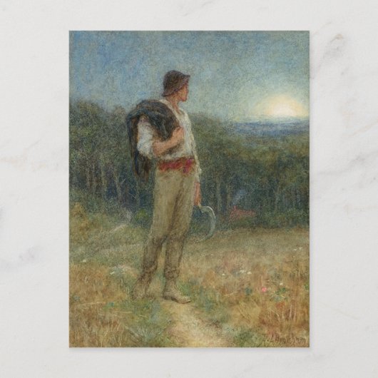 Helen Allingham Vintage Harvest Moon Briefkaart (Voorkant)