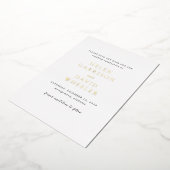 Helen Classic Elegant Wedding Save the Date Folie Uitnodiging (Gedraaid)