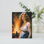 Helen, de schoonheid van een Spartaan, het vuur va Briefkaart (Staand voorkant)