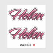 Helen faded pink Aufkleber Sticker Stickerset (Vel)