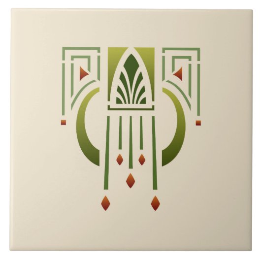 Helen Foster "Arts and Crafts Pendant" Tegeltje (Voorkant)