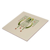 Helen Foster "Arts and Crafts Pendant" Tegeltje (Zijkant)