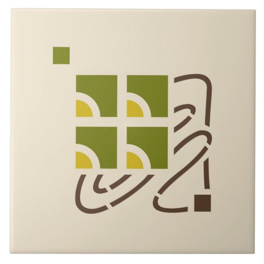 Helen Foster "Checkerberry" Tegeltje (Voorkant)