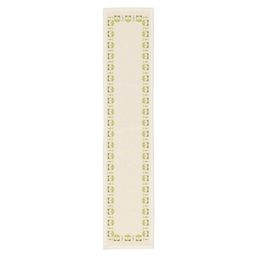 Helen Foster Ginkgo Border Stencil Korte Tafelloper (Voorkant)