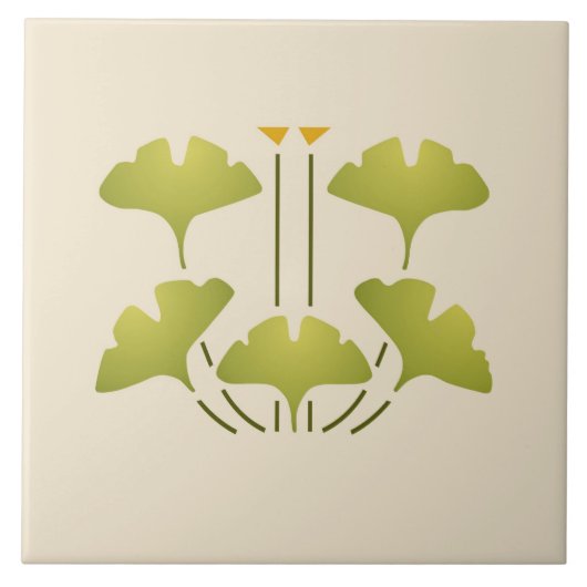Helen Foster "Ginkgo" Tegeltje (Voorkant)