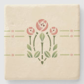 Helen Foster "Glasgow Roos" Stenen Onderzetter (Voorkant)