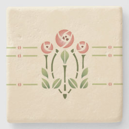 Helen Foster "Glasgow Roos" Stenen Onderzetter