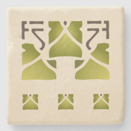 Helen Foster "Leaf Trio" Stenen Onderzetter