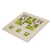 Helen Foster "Leaf Trio" Tegeltje (Zijkant)