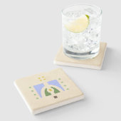 Helen Foster "Meadow" Stenen Onderzetter (Zijkant)