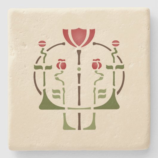 Helen Foster "Poppy" Stenen Onderzetter (Voorkant)