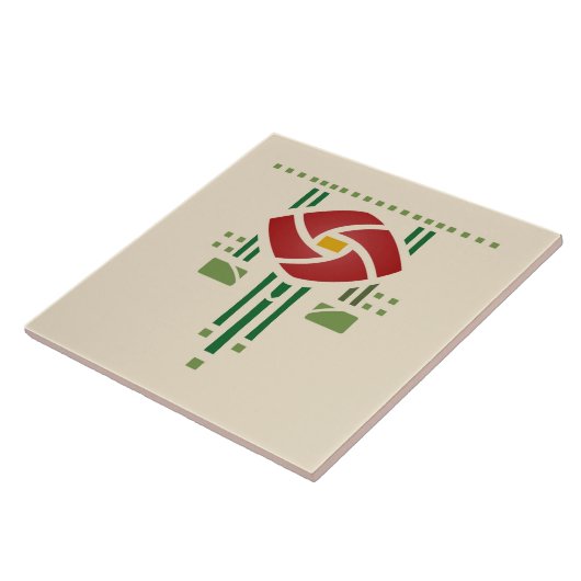 Helen Foster "Roos Frieze" Tegeltje (Zijkant)