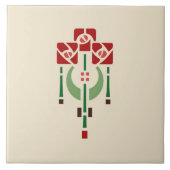 Helen Foster "Roos Pendant" Tegeltje (Voorkant)