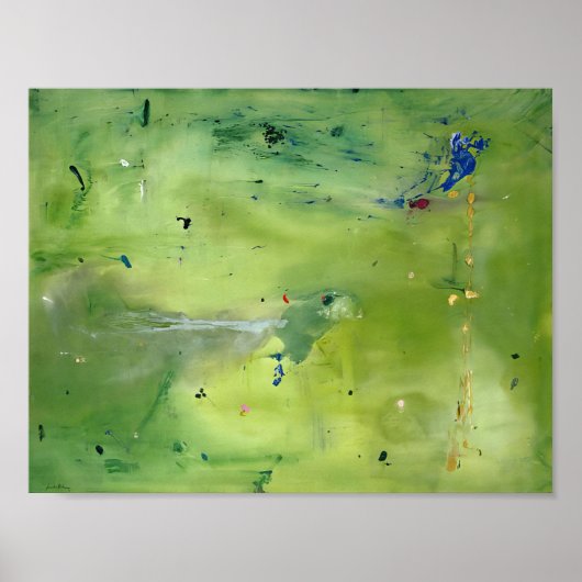 Helen Frankenthaler - A Green Thought in a Green S Poster (Voorkant)