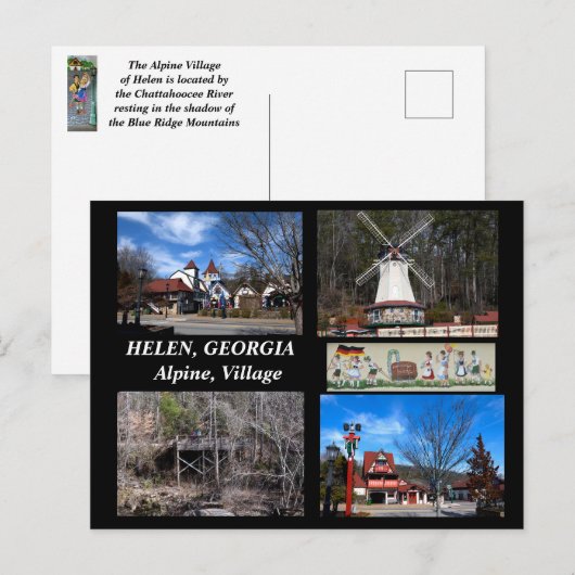 Helen, Georgia Alpine Village Briefkaart (Voorkant / Achterkant)
