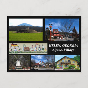 Helen, Georgia Alpine Village briefkaart