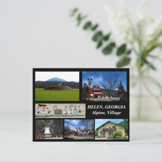 Helen, Georgia Alpine Village briefkaart (Staand voorkant)