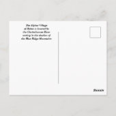 Helen, Georgia Alpine Village briefkaart (Achterkant)