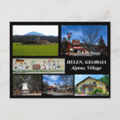 Helen, Georgia Alpine Village briefkaart (Voorkant)