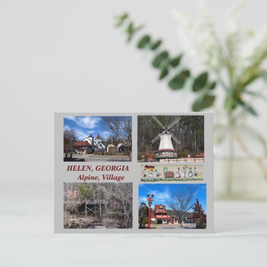 Helen, Georgia Alpine Village Briefkaart (Staand voorkant)
