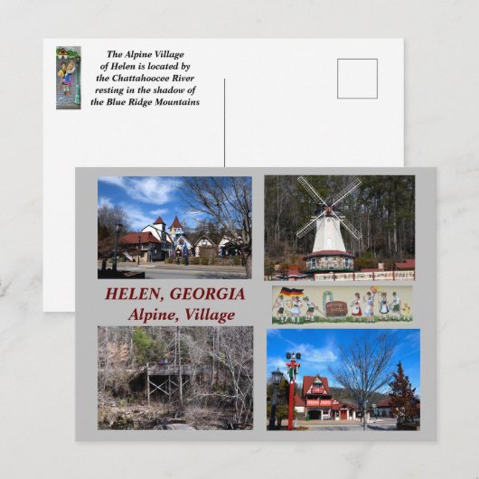 Helen, Georgia Alpine Village Briefkaart (Voorkant / Achterkant)