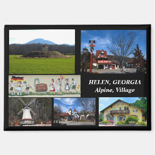 Helen, Georgia Alpine Village briefkaart Magneet