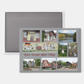 Helen. Georgia Alpine Village Magneet (Voorkant / Achterkant)