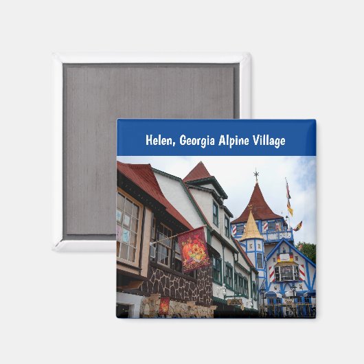 Helen, Georgia Alpine Village Magneet (Voorkant / Achterkant)