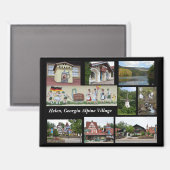 Helen. Georgia Alpine Village Magneet (Voorkant / Achterkant)