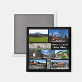 Helen, Georgia Alpine Village magnet (Voorkant / Achterkant)