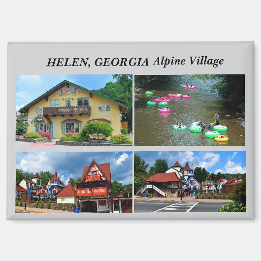 Helen Georgia Alpine Village Magnet (Voorkant)