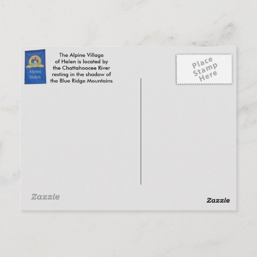 Helen, Georgia Briefkaart (Achterkant)