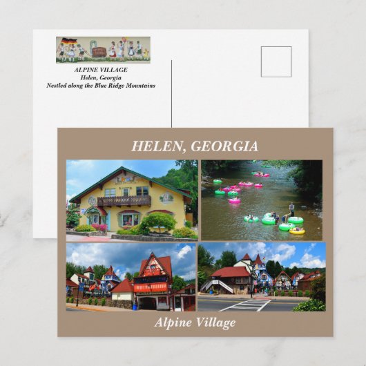 Helen, Georgia Briefkaart (Voorkant / Achterkant)