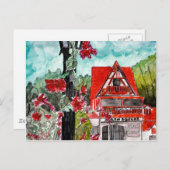 Helen Georgia-duitse bergen oude stadskunst Briefkaart (Voorkant / Achterkant)