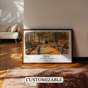 Helen Georgia Poster, Aquarel, Op Maat Poster