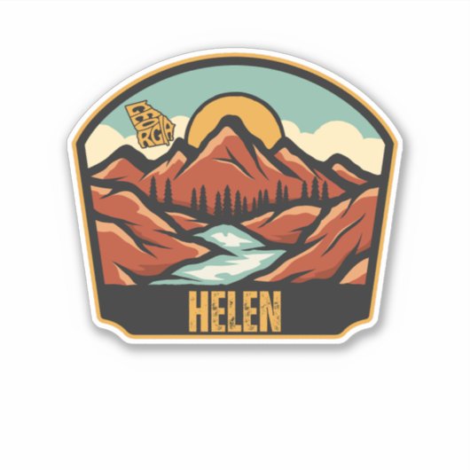 Helen, Georgia Sticker (Voorkant)