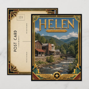 Helen Georgia Vintage Art Deco Gouden Tijdperk Briefkaart