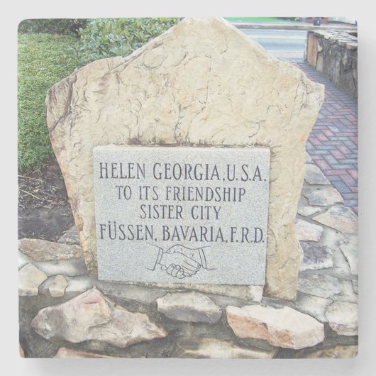Helen, Georgia, zuster City Marble Onderzetters (Voorkant)